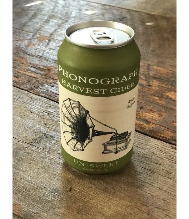 Phonograph, Harvest Cider Un-Sweet (NV) Can