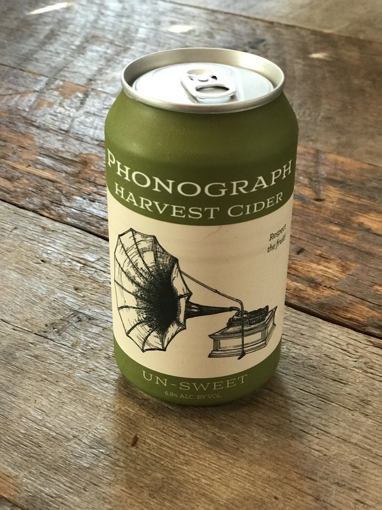 Phonograph, Harvest Cider Un-Sweet (NV) Can
