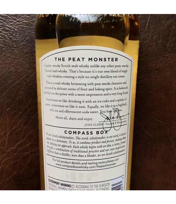 COMPASS BOX THE PEAT MONSTER