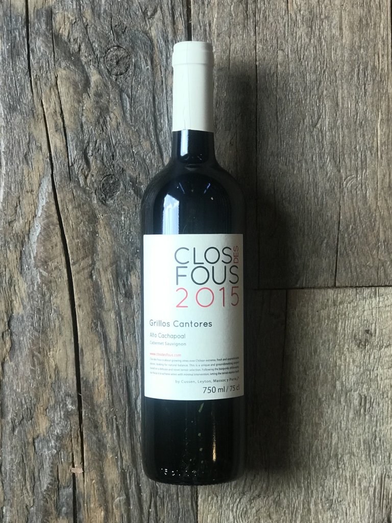 Clos des Fous, Cabernet Sauvignon Grillos Cantores Valle del Cachapoal (2021)