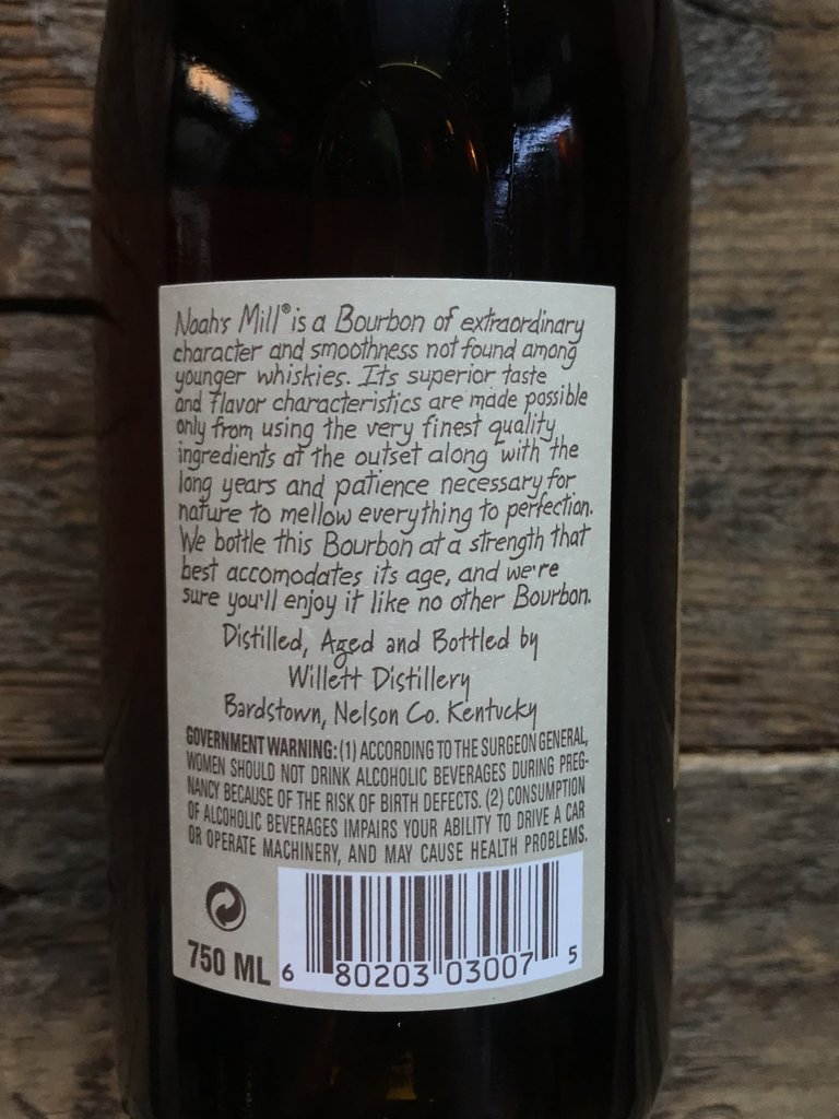 Noah's Mill, Kentucky Bourbon Whiskey 114.3 Proof