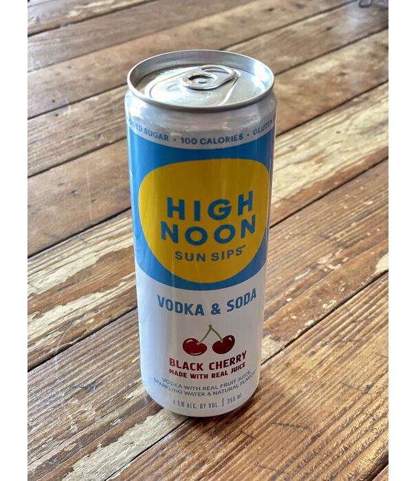 High Noon Black Cherry Vodka & Soda, 12 oz can