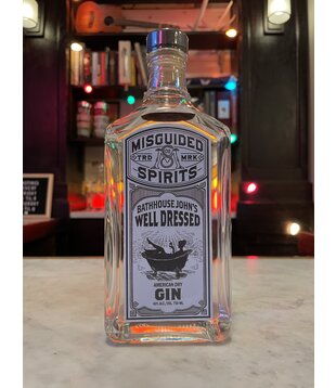 Misguided Spirits, Bathhouse John's Well Dressed American Dry Gin 750 mL
