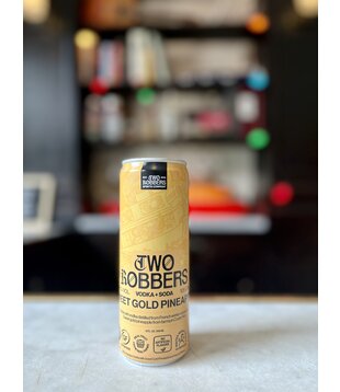 Two Robbers, Sweet Gold Pineapple Vodka + Soda 12 oz, can