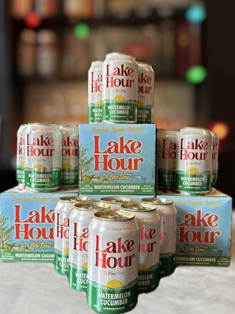 Lake Hour, Watermelon Cucumber Tequila Cocktail Can