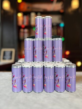 Ras Wines, Wild Sparkling Blueberry Wine, 250 mL, Can