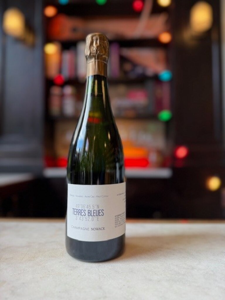 Champagne Flavien Nowack, 'Les Terres Bleues' Blanc de Meunier, Extra Brut (2021)