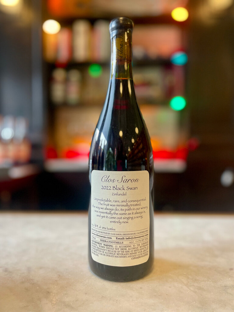 Clos Saron, 'Black Swan' Zinfandel (2022)