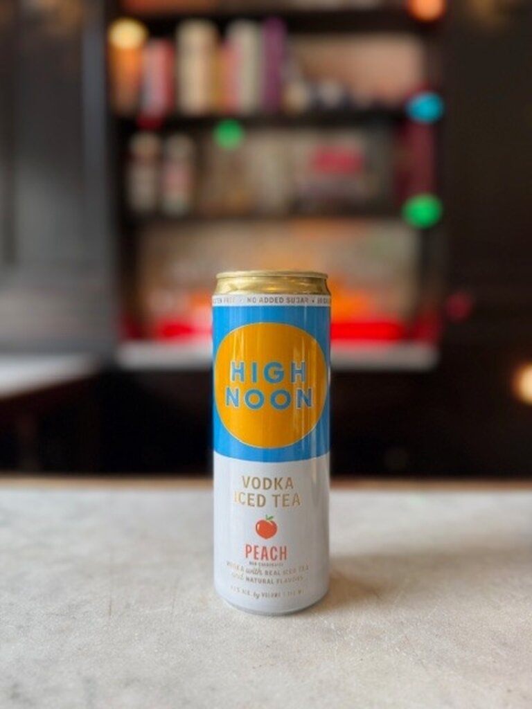 High Noon, Peach Vodka Iced Tea, 12 oz, can