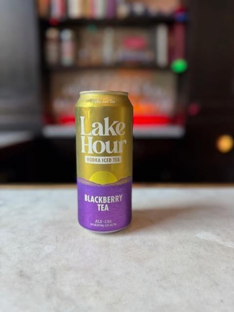 Lake Hour, Blackberry Tea Vodka Iced Tea, 16 oz, can