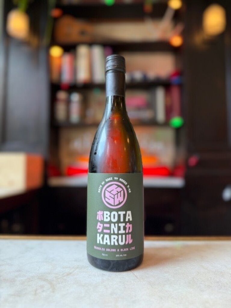Kato Sake Works, Botanikaru, Magnolia Oolong and Black Lime, 750 mL