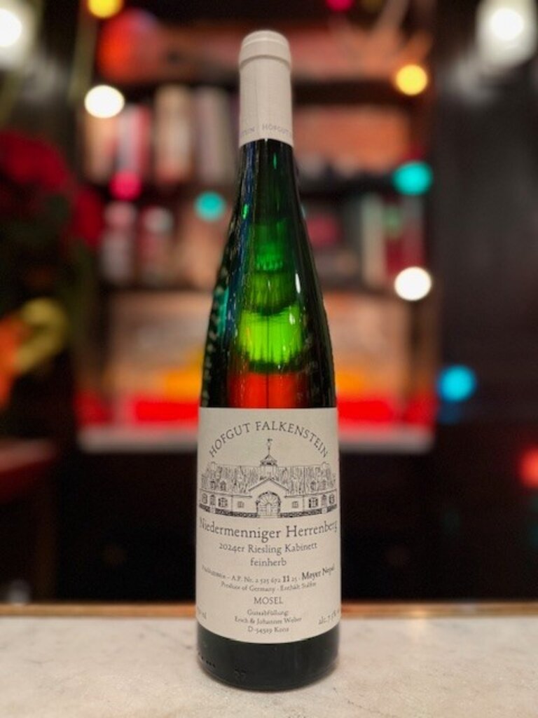 Hofgut Falkenstein, 'MEYER NEPAL' Mosel Riesling Niedermenniger Herrenberg Kabinett Feinherb AP 11 (2024)
