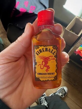 Fireball, Cinnamon Whiskey, 50 mL, nip