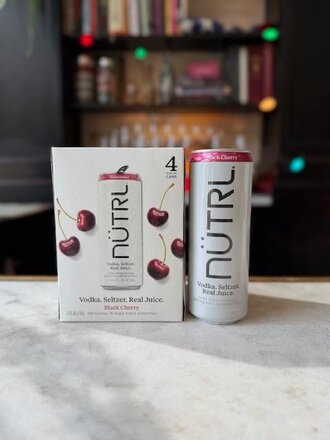 Nutrl Vodka, Black Cherry, 12oz can