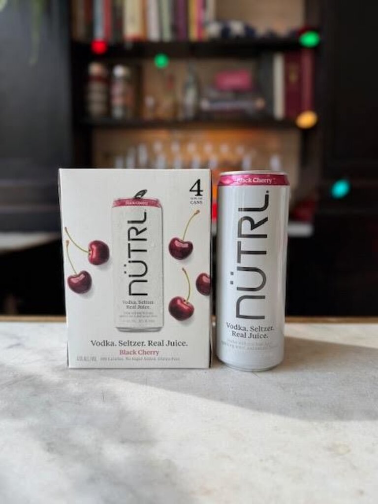 Nutrl Vodka, Black Cherry, 12oz can