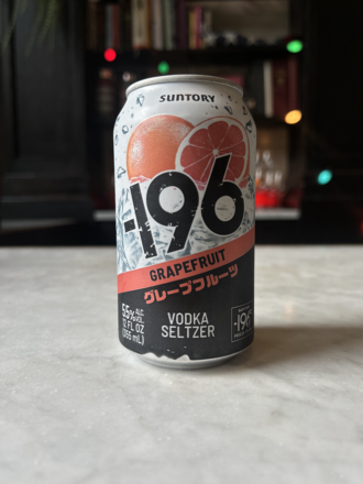 Suntory, -196 Grapefruit Vodka Seltzer, 12 oz, can