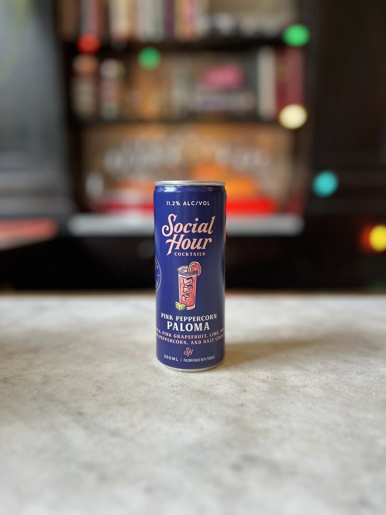 Social Hour Cocktails, Pink Peppercorn Paloma, 250 mL, can