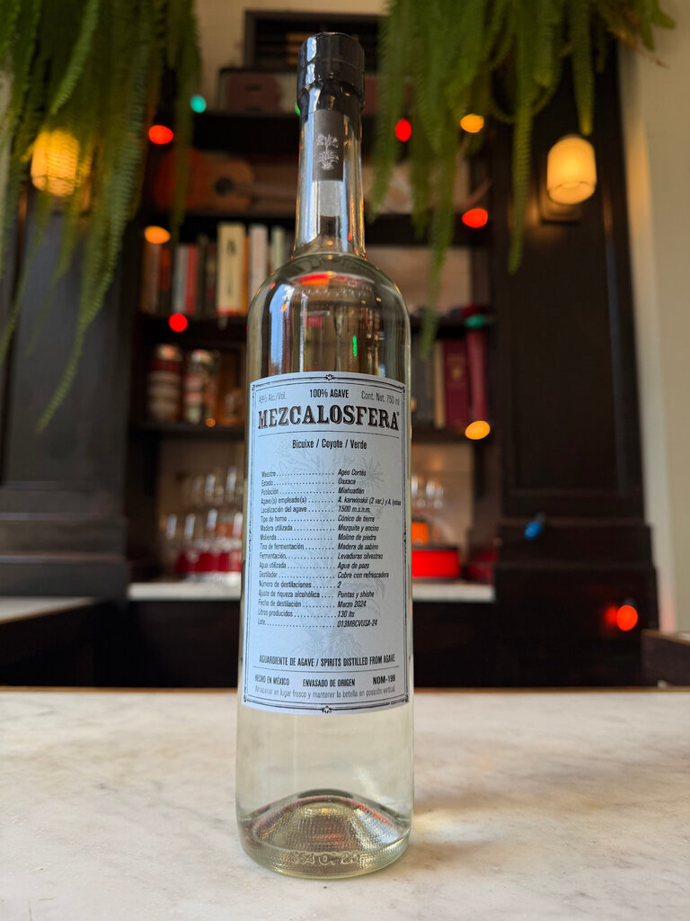 Mezcalosfera, Mezcal Bicuixe / Coyote / Verde Ageo Cortes, 750mL