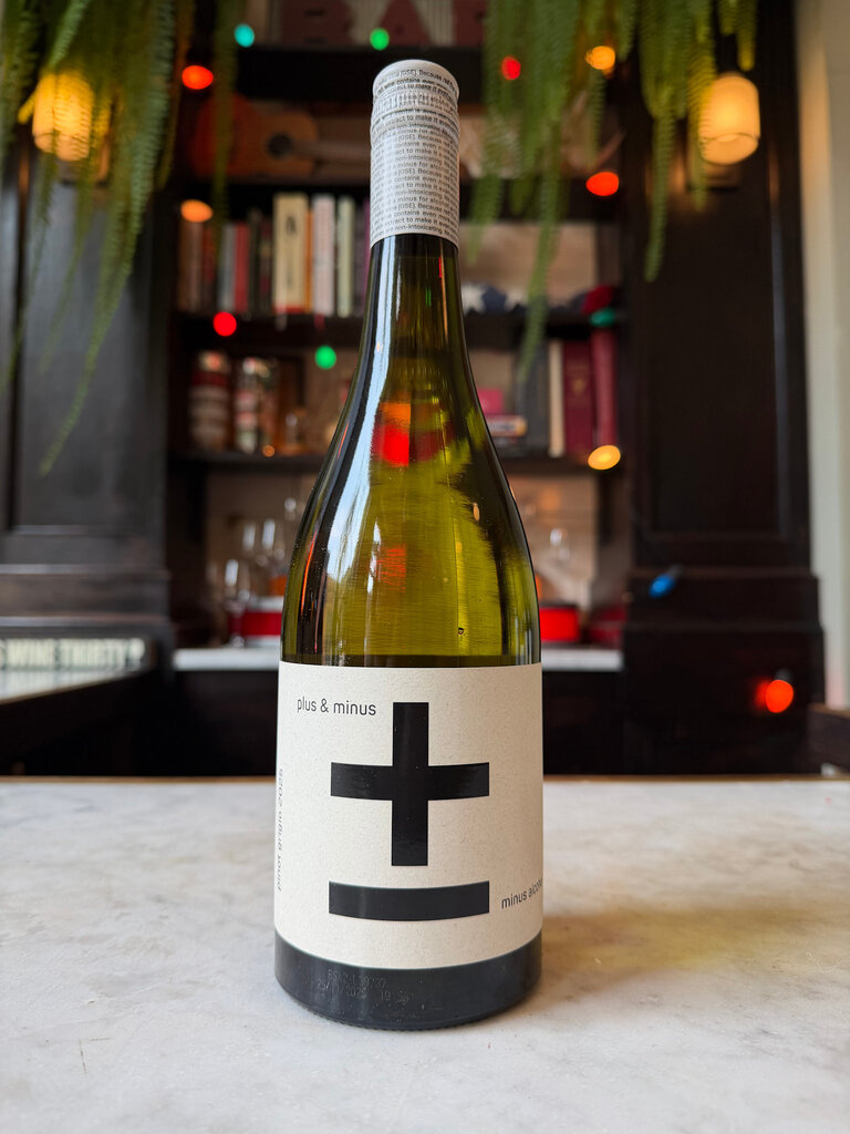 Plus & Minus, Zero Alcohol Pinot Grigio, 750ml