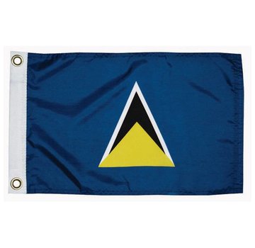 Taylor Made Products St Lucia Courtesy Flag, 12" x 18"