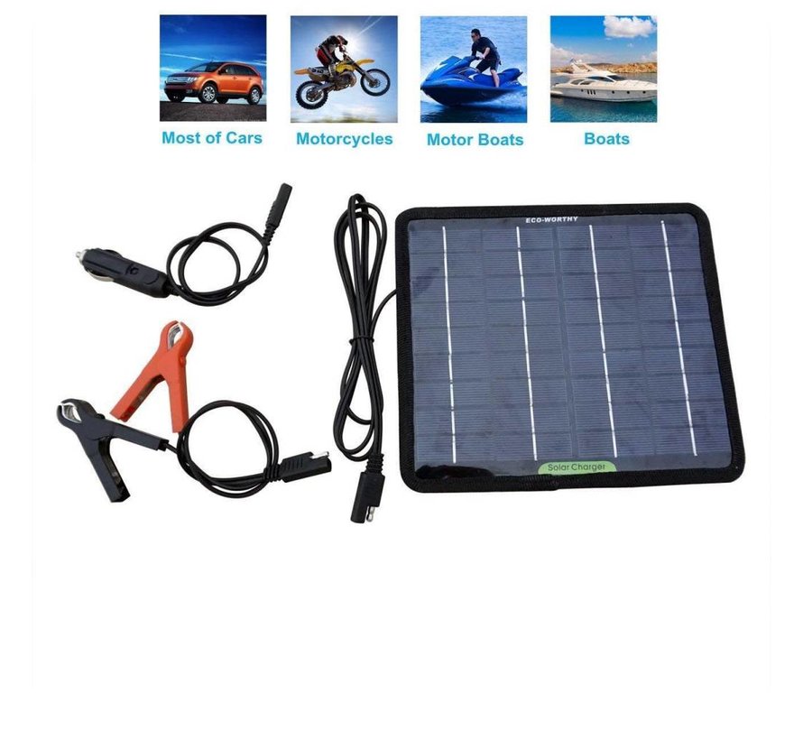 NYS ECO-WORTHY 12 Volts 5 Watts Portable Power Solar Panel