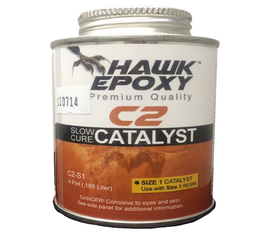 Hawk Epoxy Slow Cure Catalyst Size 1, .4 Pint