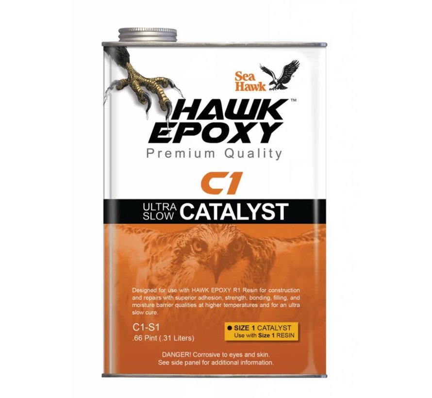 Hawk Epoxy Ultra Slow Catalyst Size 1, .66 Pint
