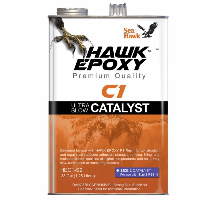 Hawk Epoxy Ultra Slow Catalyst Size 2, .33GL