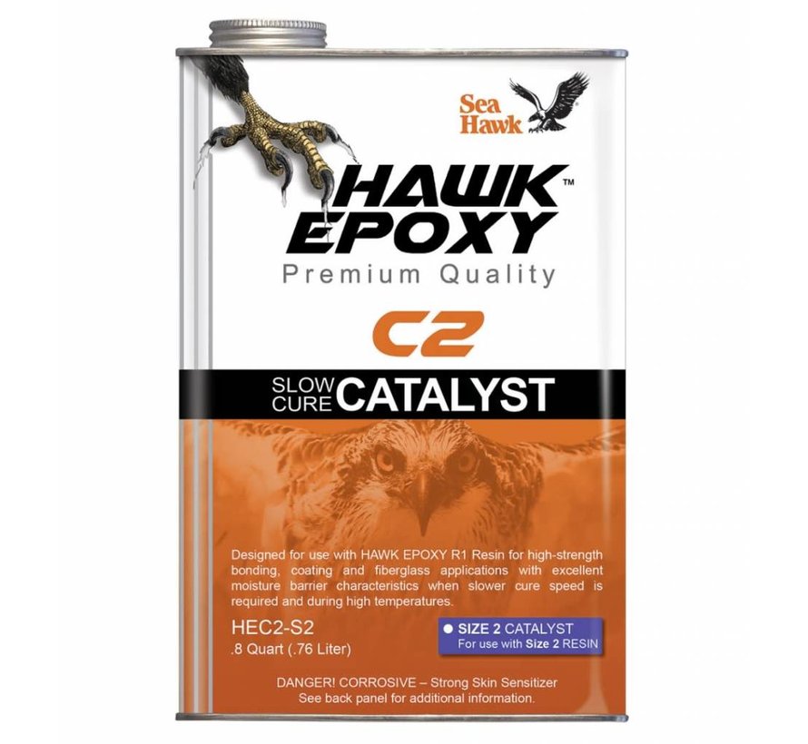 Hawk Epoxy Slow Cure Catalyst Size 2, .8QT