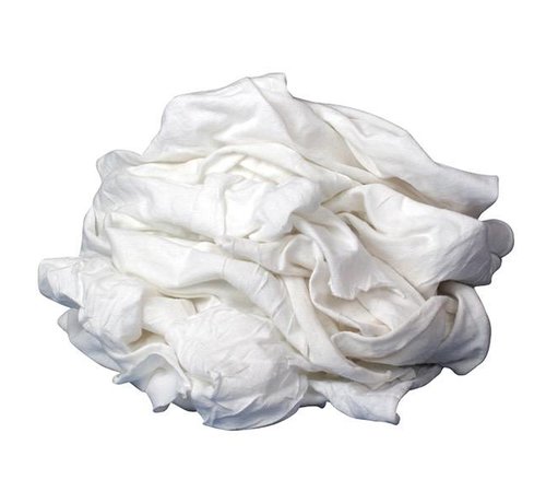 BUFFALO INDUSTRIAL PRODUCTS Rags-T-Shirt White 20lb Box single
