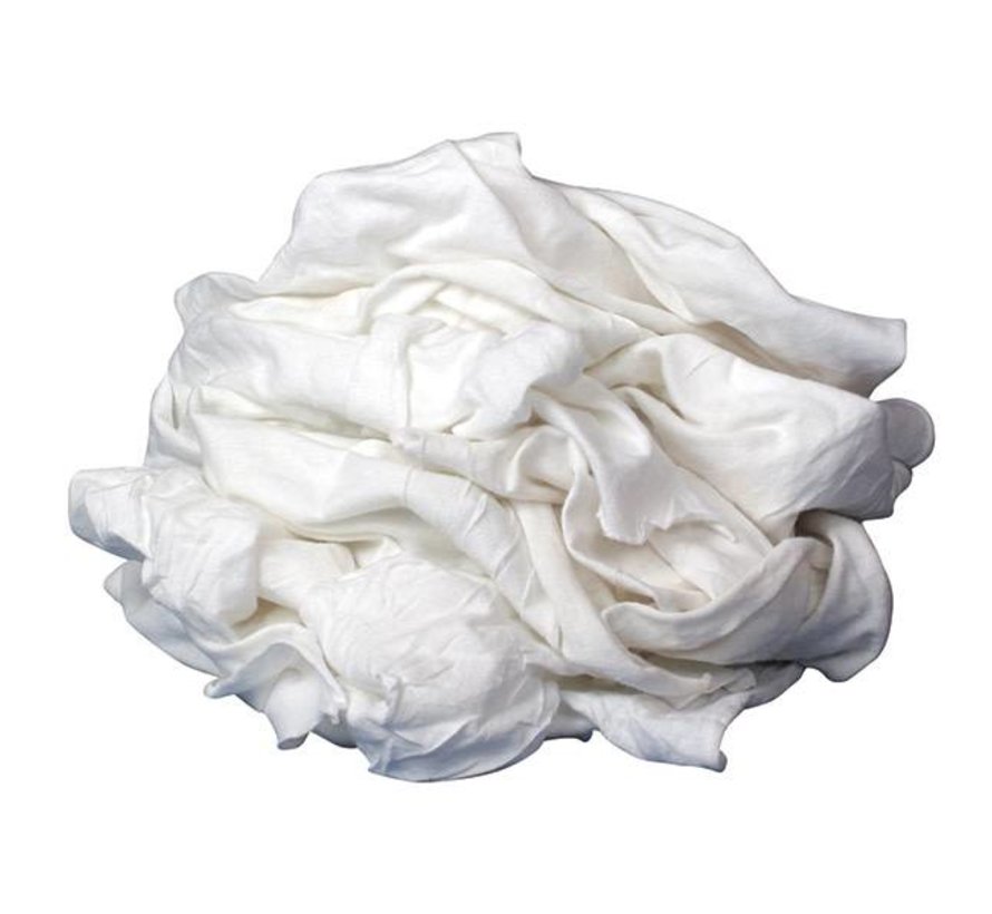 Rags-T-Shirt White 20lb Box single