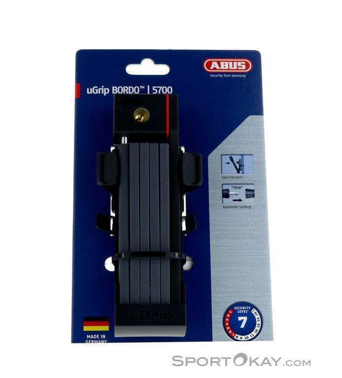 Abus Folding Lock uGrip BORDO™ 5700 (2.6'x5mm)