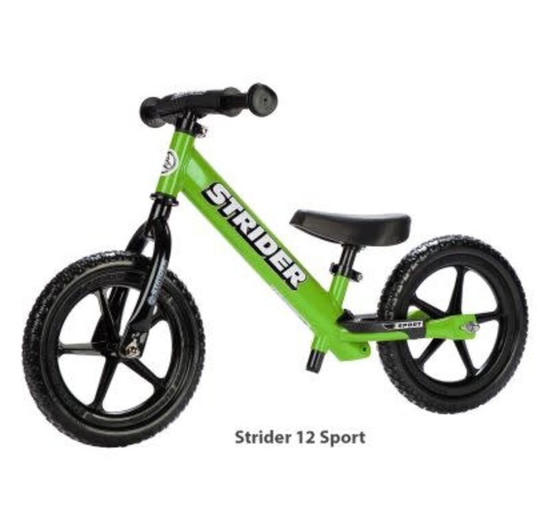 Strider Sports Strider 12 Sport Kids Balance Bike: Green