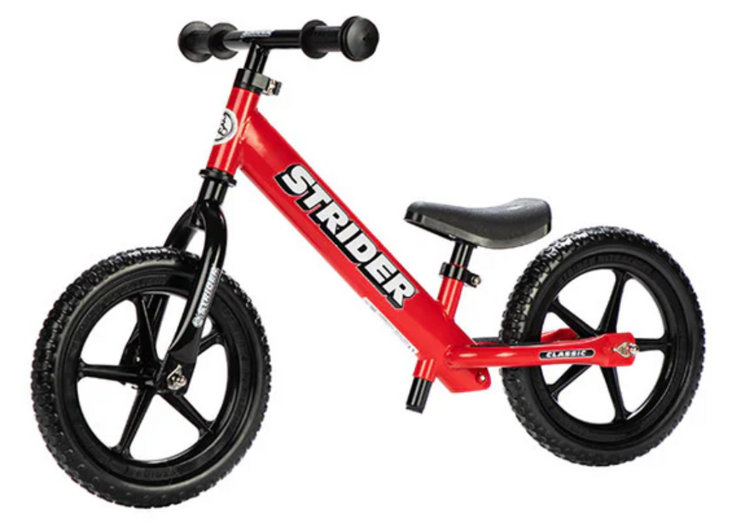 Strider Sports Strider 12 Sport Kids Balance Bike: Red