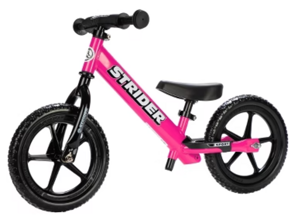 Strider Sports Youth Bike : Strider 12 Sport Kids Balance Bike Pink