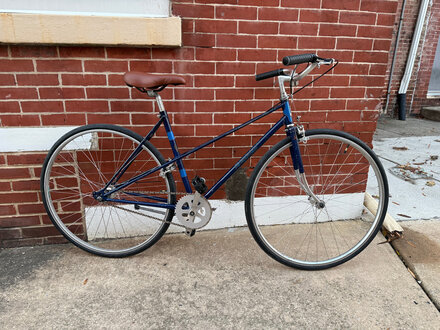 USED Raleigh Mixte Single Speed Blue