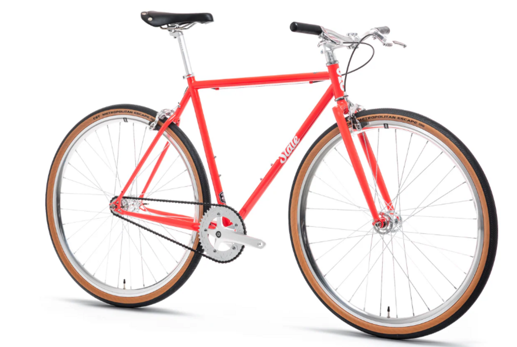 State Bicycle Co. 4130 - Tropical Red Single-Speed Riser Bars