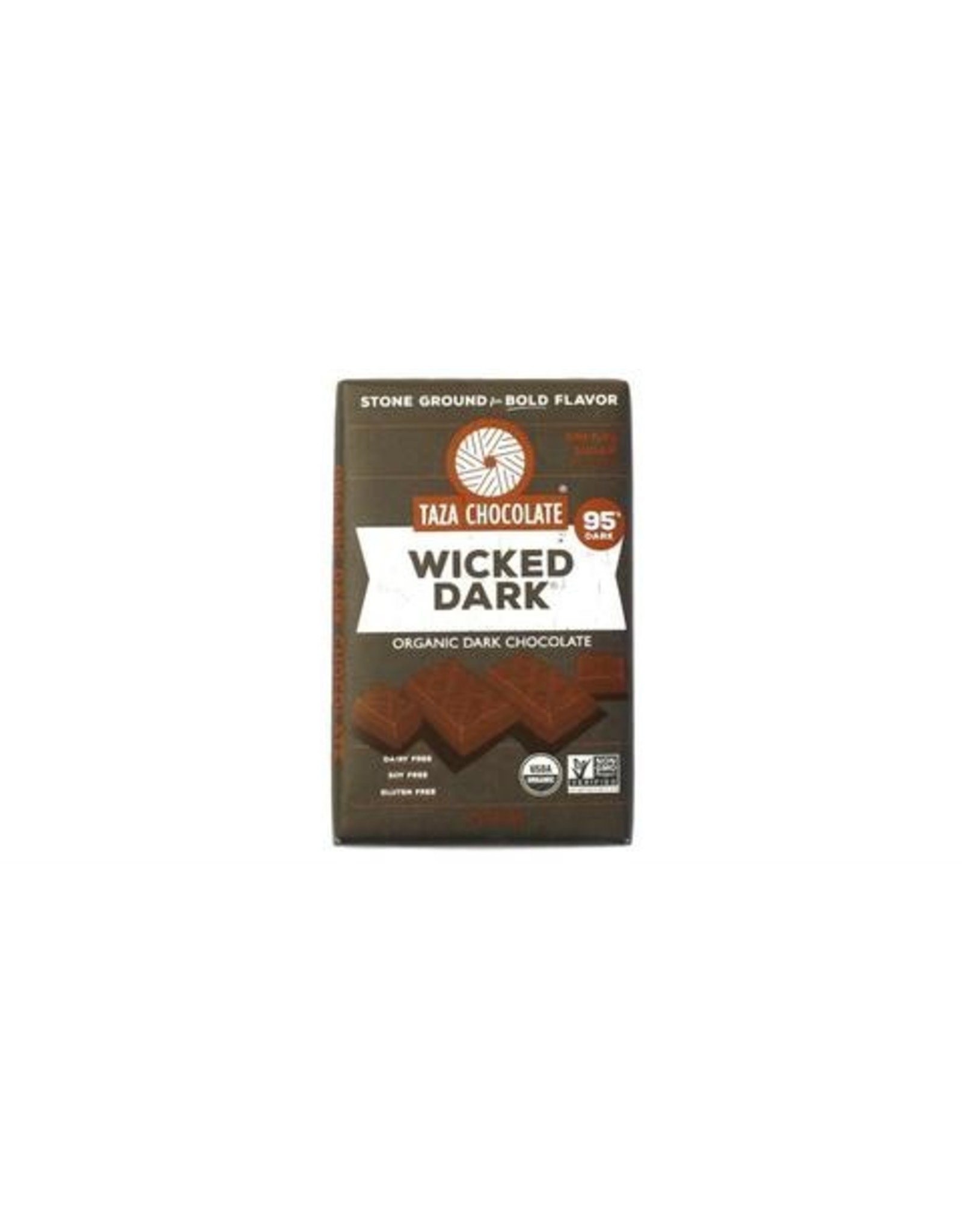 Taza Chocolate Taza Organic Wicked Dark Chocolate Bar