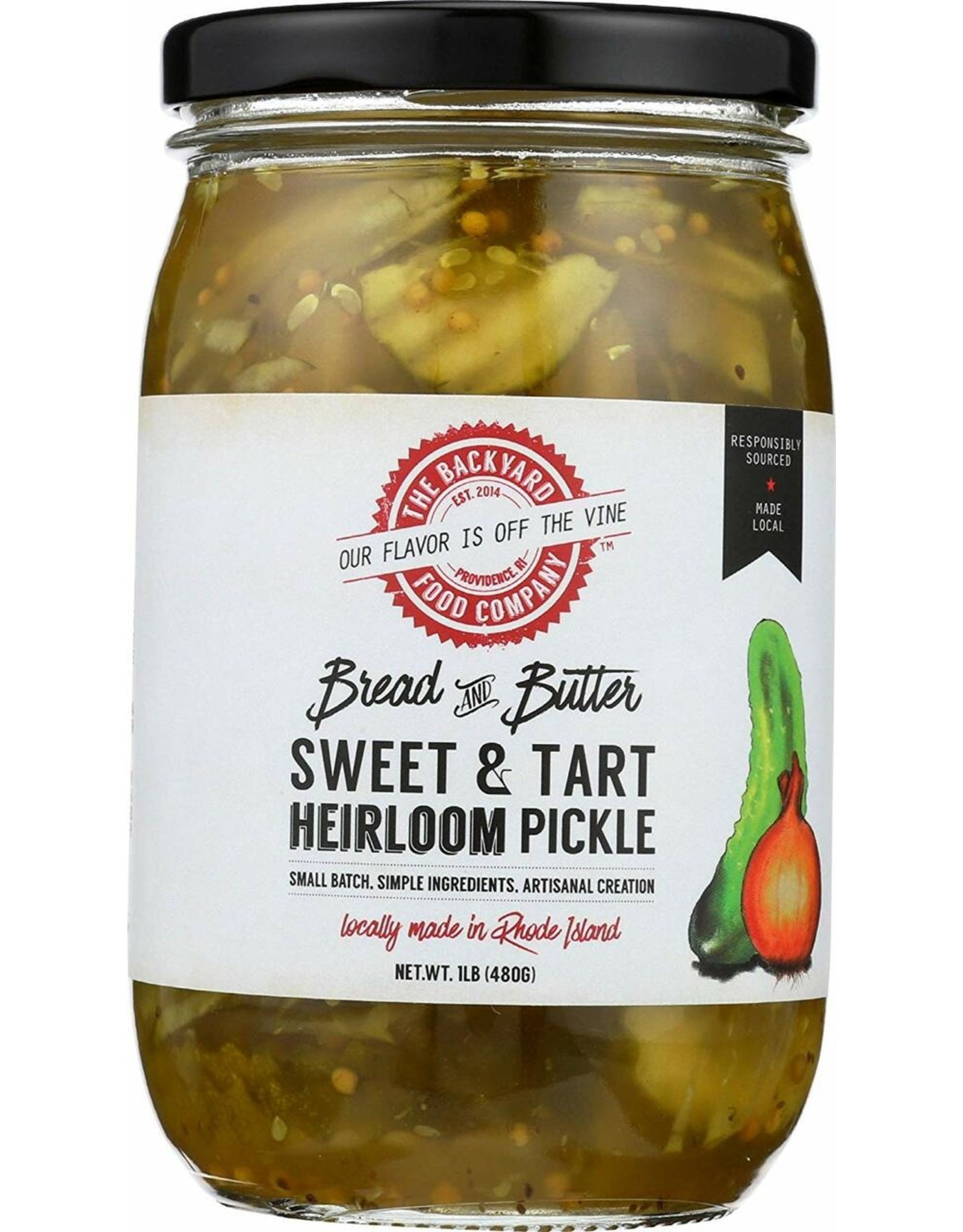 The Backyard Food Company RI Backyard Food Co. Bread and Butter Pickles