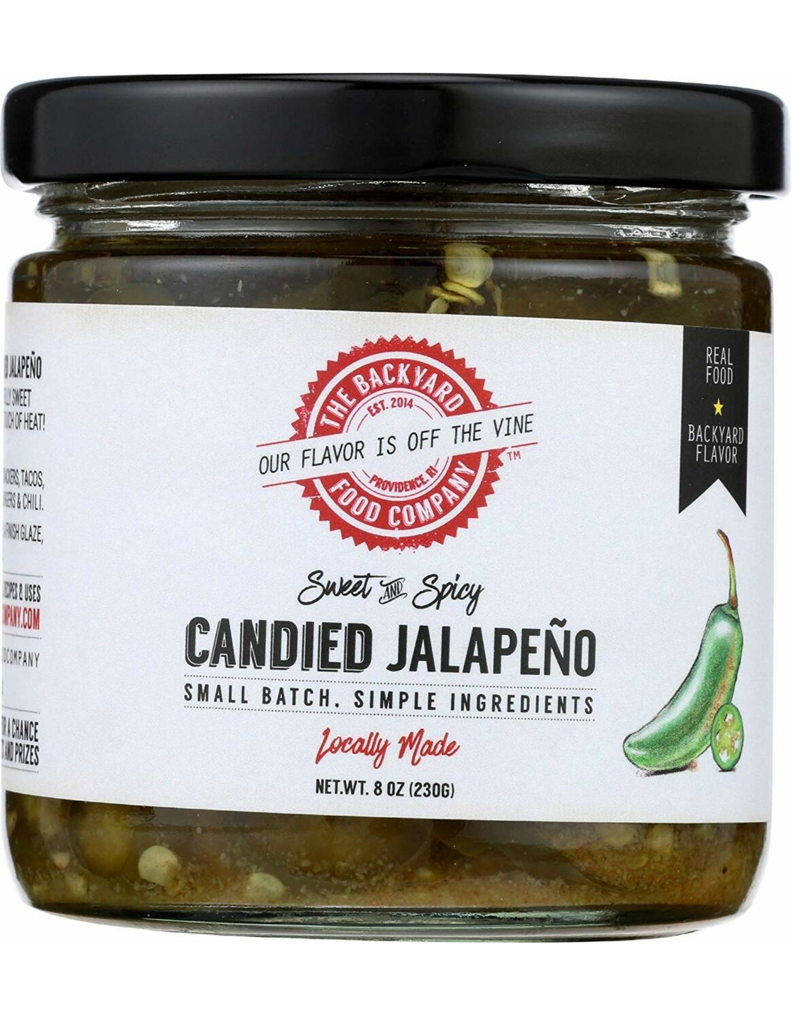 The Backyard Food Company RI Backyard Food Co. Candied Jalapeño