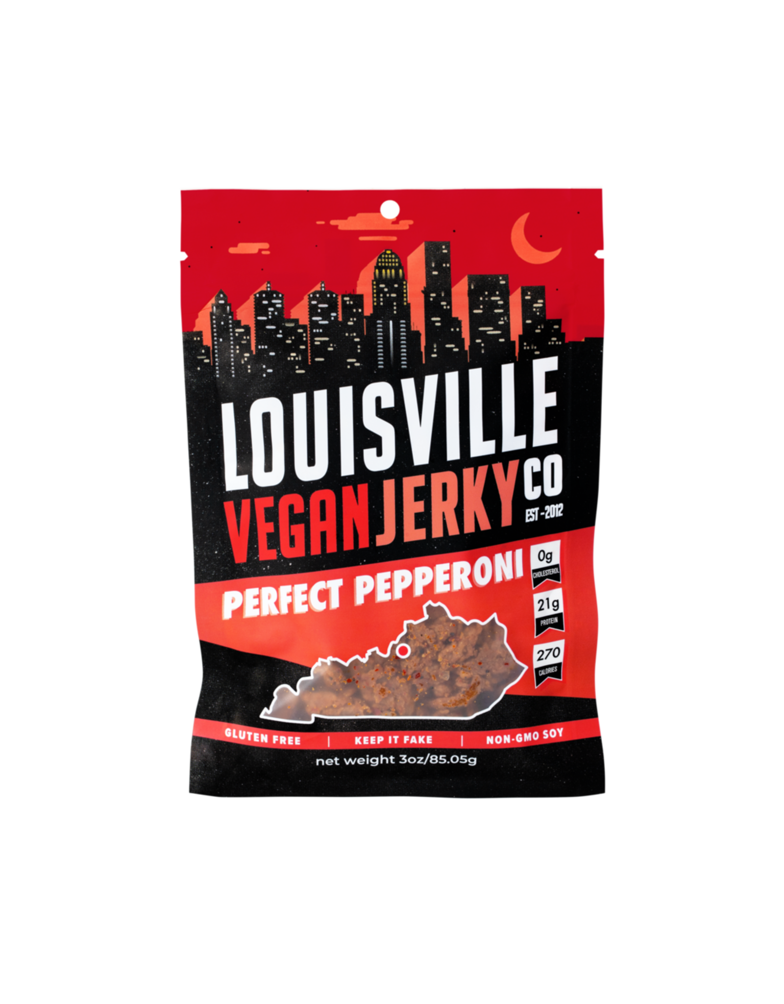 Louisville Vegan Jerky Co. Louisville Vegan Jerky (Perfect Pepperoni)