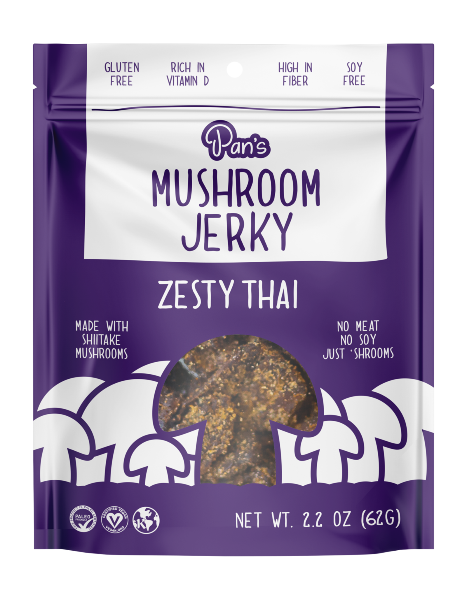 Pan's Mushroom Jerky Pan's Mushroom Jerky (Zesty Thai)