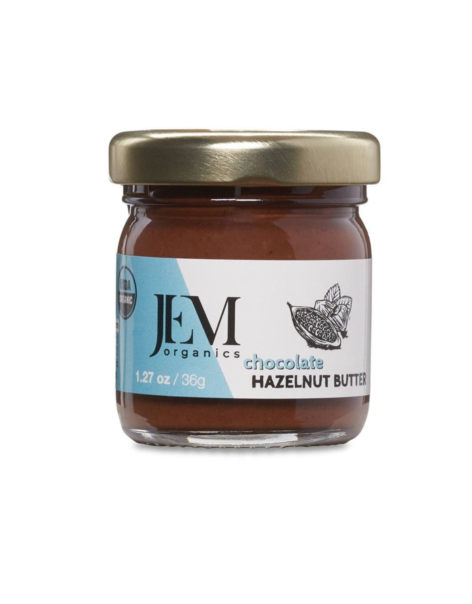 Jem Organics JEM Chocolate Sprouted Hazelnut Butter 1.27oz
