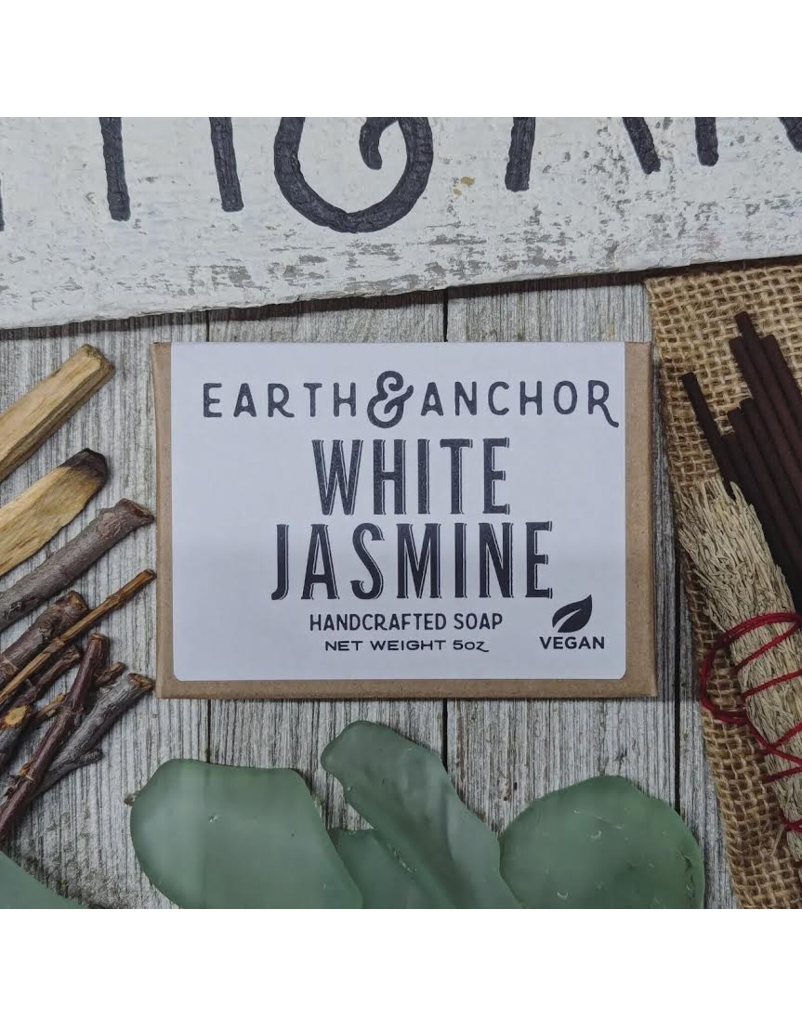 Earth & Anchor soap (White Jasmine)