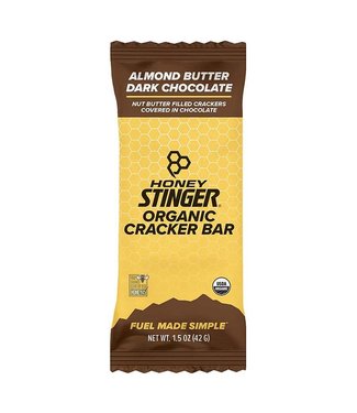 HONEY STINGER Honey Stinger, Organic Cracker, Bars, Almond Butter & Dark Chocolate, 12pcs