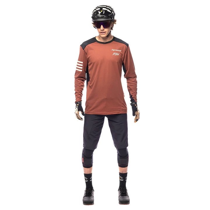 Fasthouse Alloy Rally LS Jersey, Clay/Black
