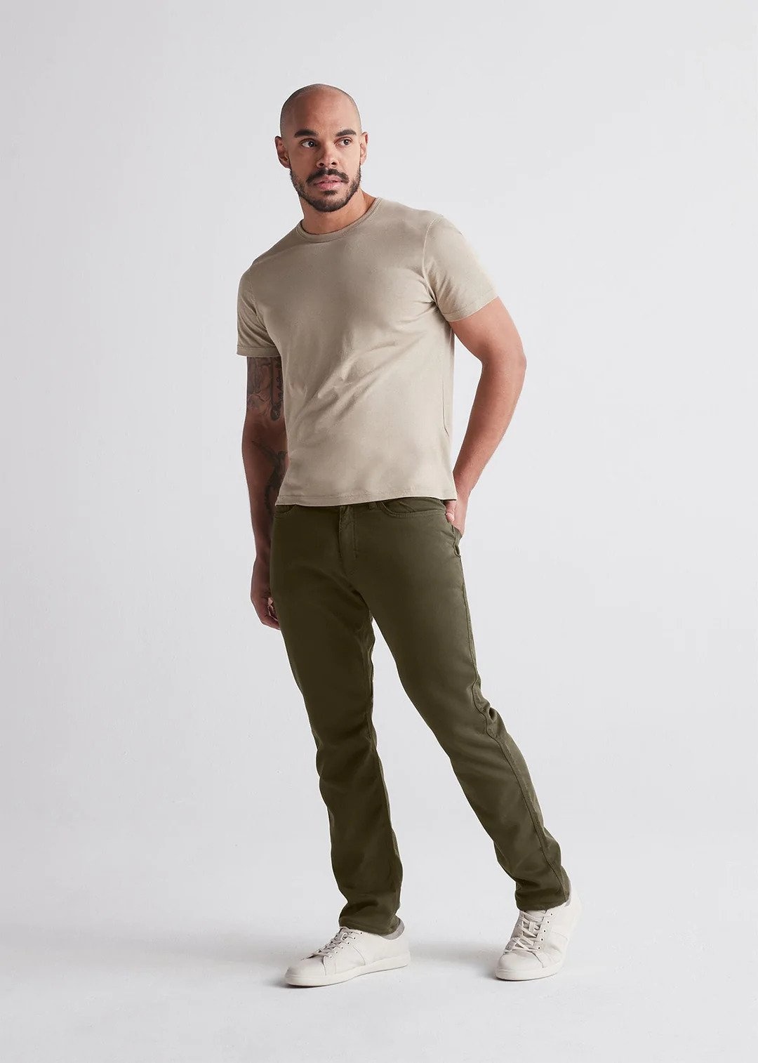 No Sweat Relaxed Taper, Army Green