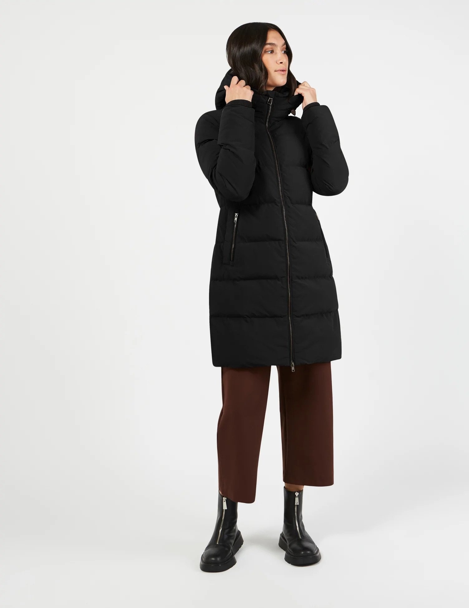 W Larvik Parka, Black