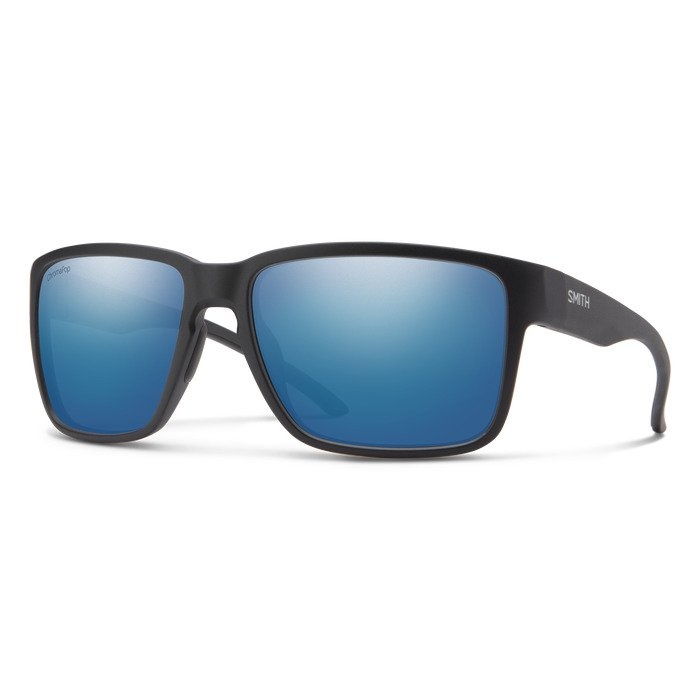 Emerge-Matte Black, ChromaPop Polarized Blue Mirror