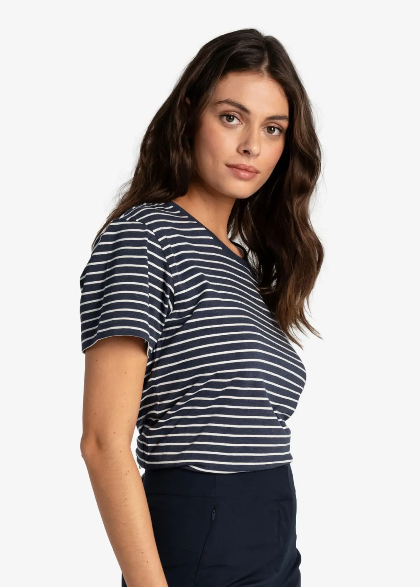 W Parc T Shirt, Blue Stripe